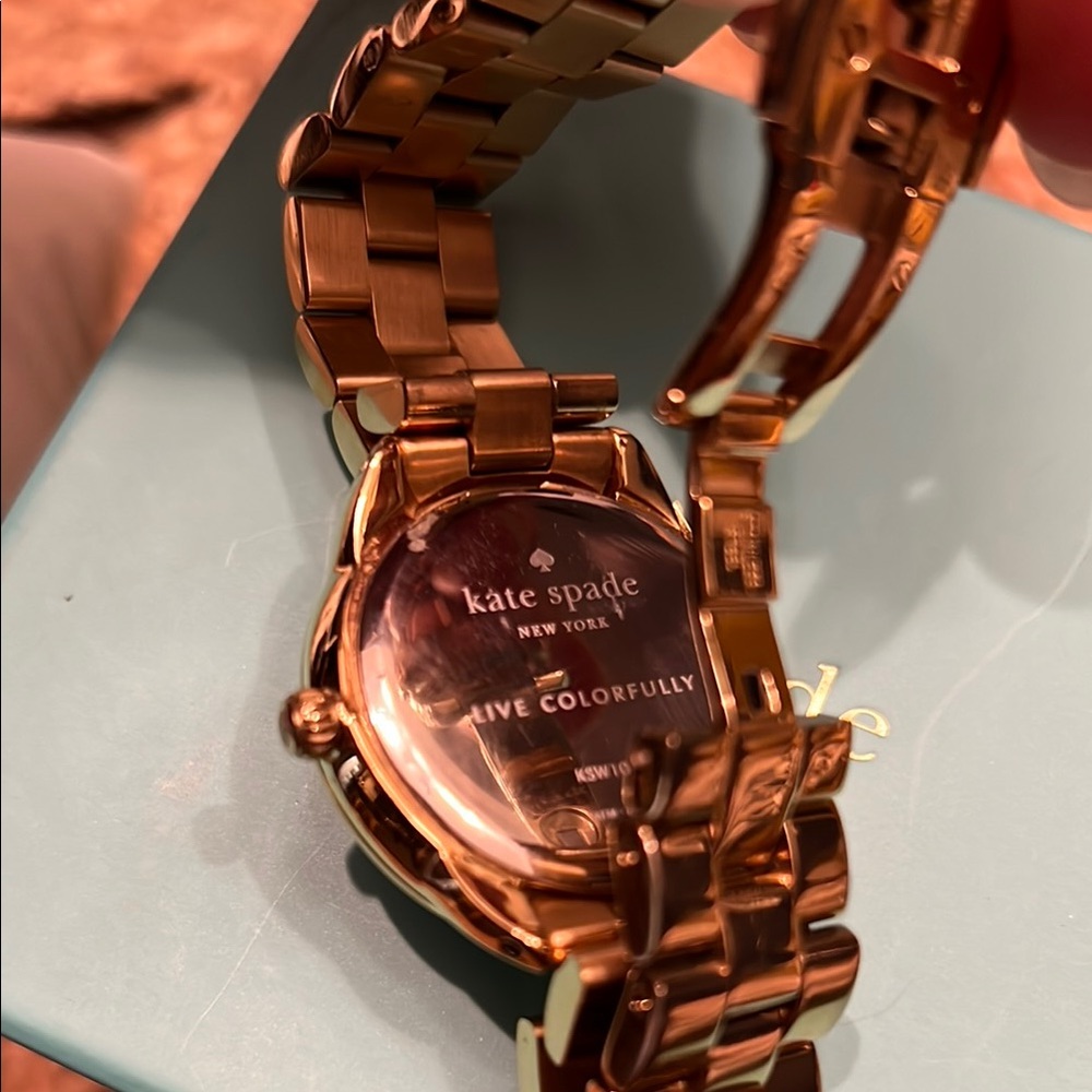 Kate Spade Gold Watch with Mother of Pearl face - Picture 4 of 7